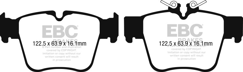 EBC 2015+ Mercedes-Benz C300 (W205) 2.0L Turbo Amg Sport Pkg Greenstuff Rear Brake Pads - DP22270