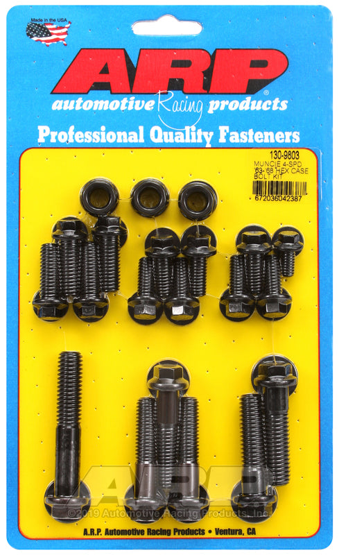 ARP Muncie 4-spd &#39;63-&#39;68 hex trans case bolt kit - 130-9803