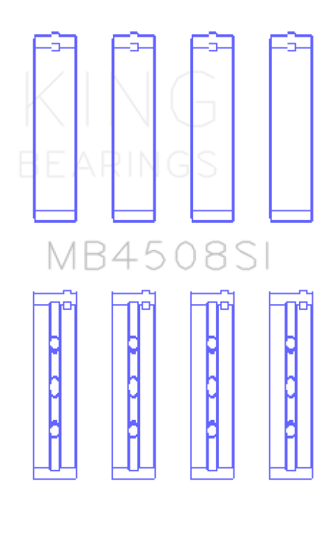 King Acura J30A/J32A/J35A/J35Z (Size STD) Performance Main Bearing Set - MB4508SI