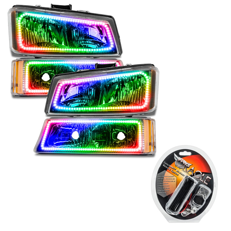 Oracle 03-06 Chevy Silverado Pre-Assembled Headlights w/ Parking Lights - ColorSHIFT SEE WARRANTY - 8205-330