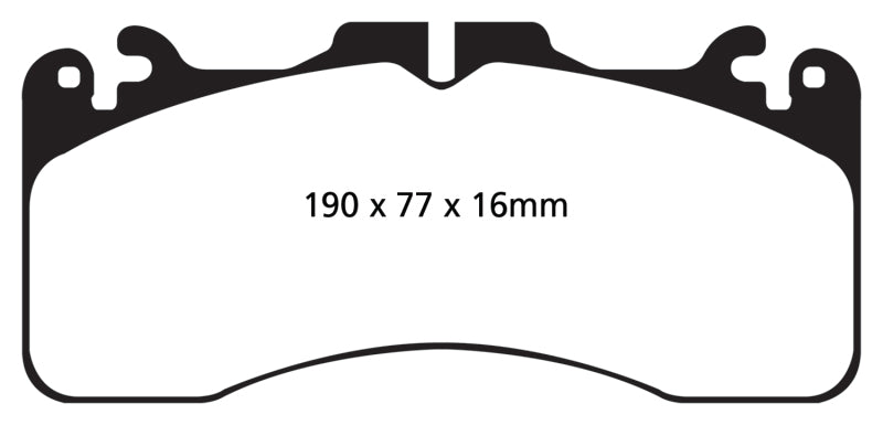 EBC 09+ Lexus LS460 4.6 Sport Greenstuff Front Brake Pads - DP21867