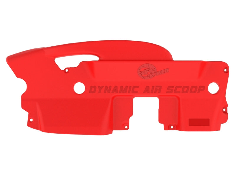 aFe POWER Red Edition Dynamic Air Scoop XL for Intake Kits 50-70119D and 50-70119R - 50-70119AR