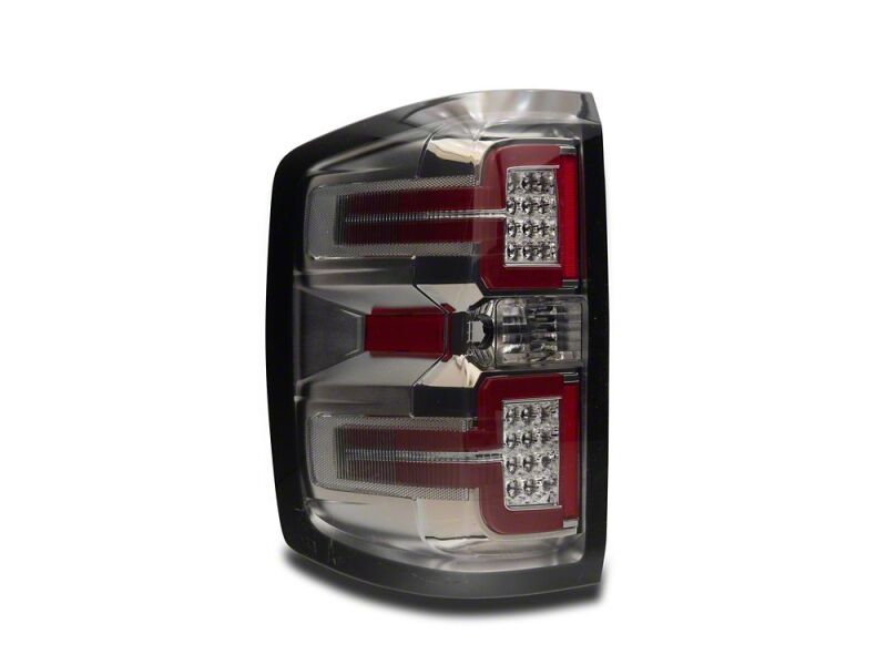 Raxiom 14-18 Chevrolet Silverado 1500 LED Tail Lights/SeqTurn Signals- Chrome- Smoked Lens - S114458 - close-up view 4