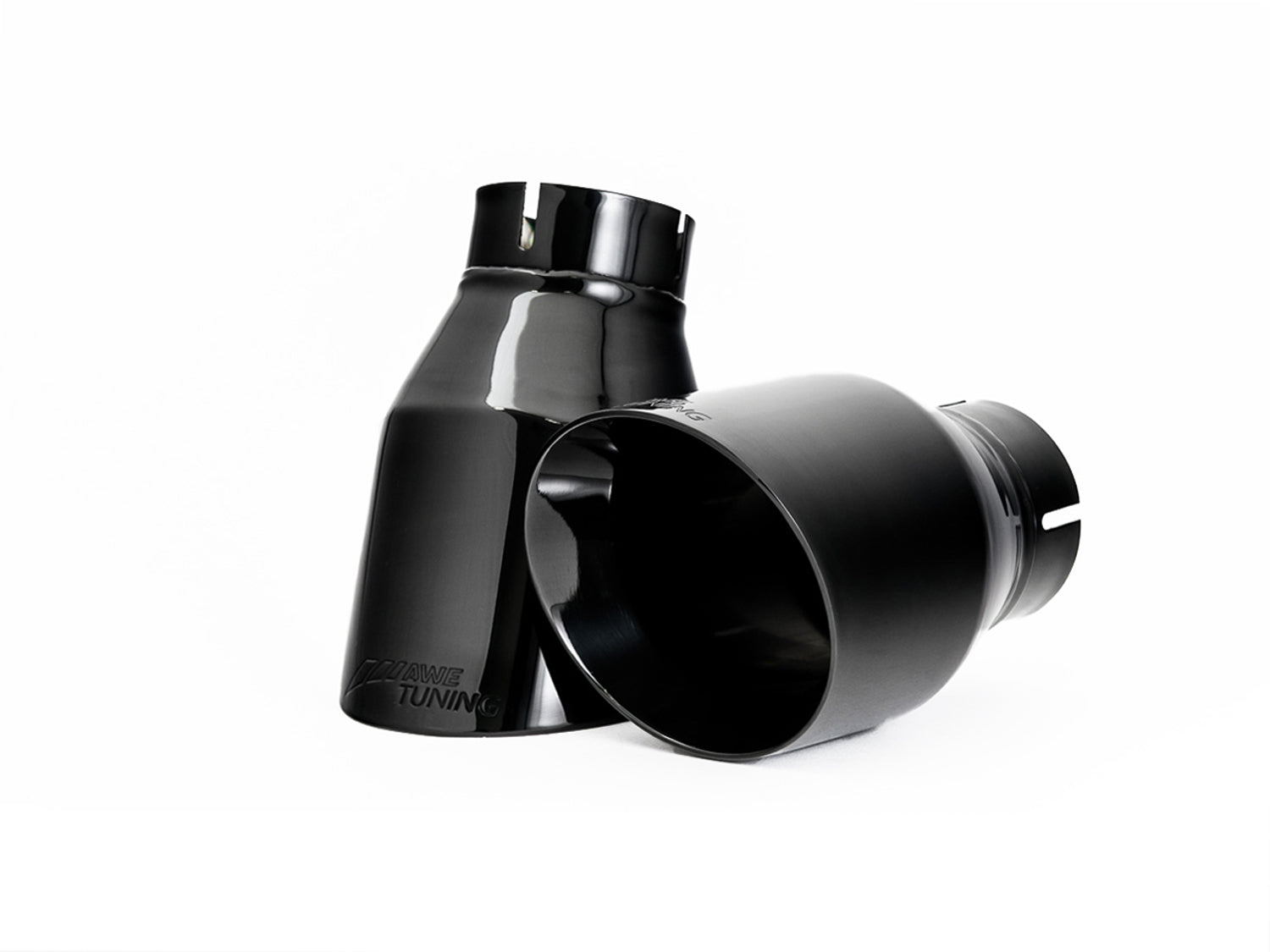 AWE Tuning Audi B9 A5 Touring Edition Exhaust Dual Outlet - Diamond Black Tips (Includes DP) - 3015-33090
