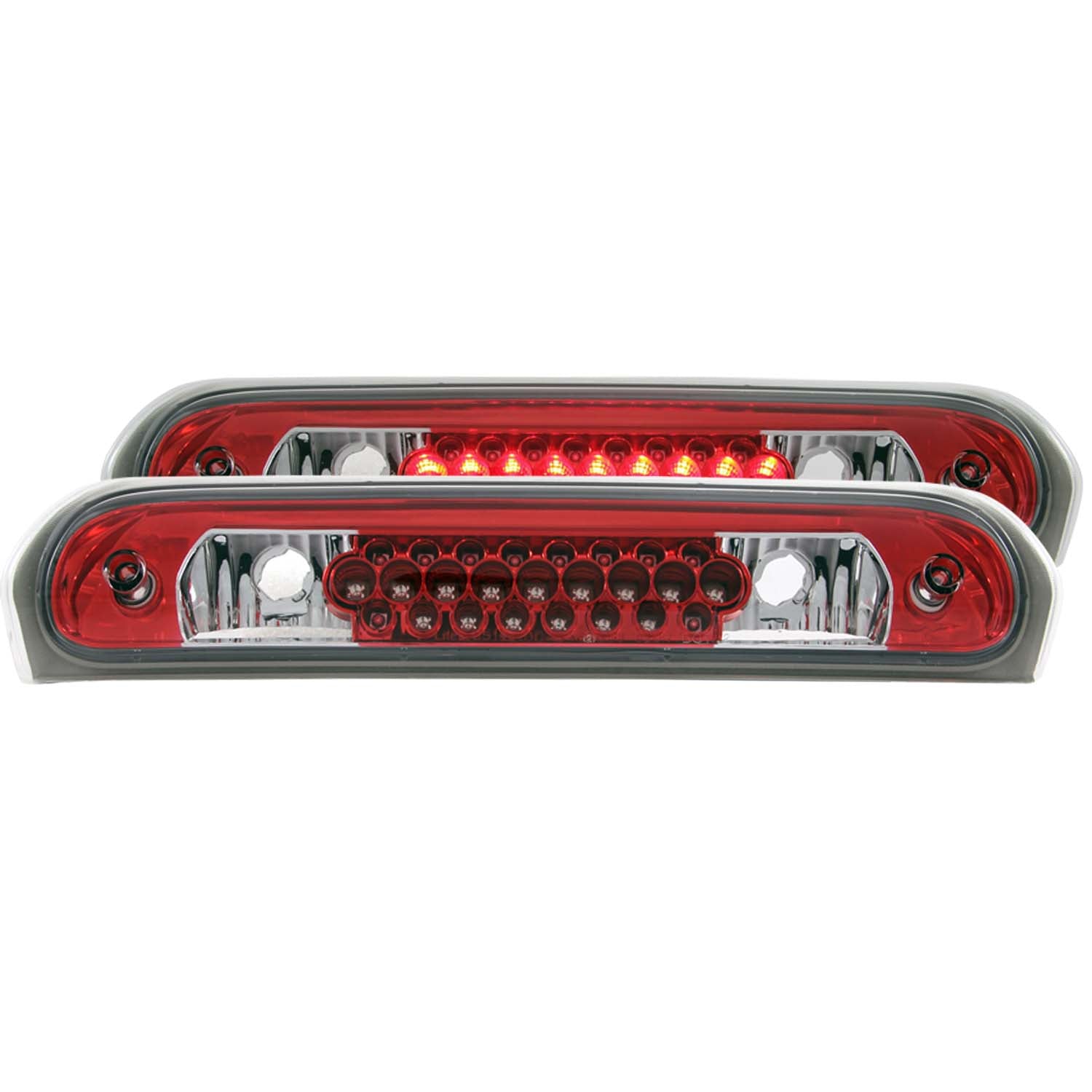 ANZO 2002-2008 Dodge Ram LED 3rd Brake Light Red/Clear - 531007 for 2002-2008 Dodge Ram 1500 - front view