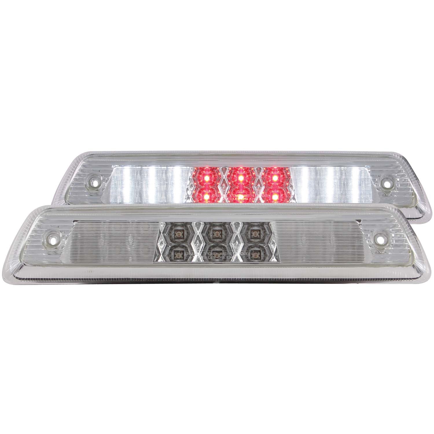 ANZO 2009-2014 Ford F-150 LED 3rd Brake Light Chrome B - Series - 531072 for 2009-2014 Ford F 150 - front view