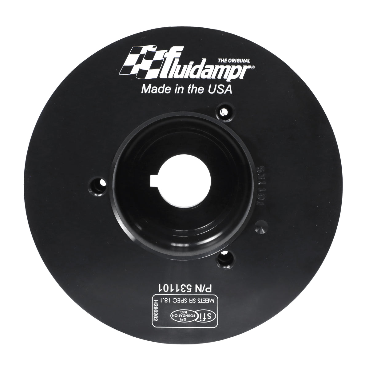 Fluidampr Subaru EJ Series Steel Internally Balanced Damper - 531101 for 1998-2011 Subaru Forester - front view