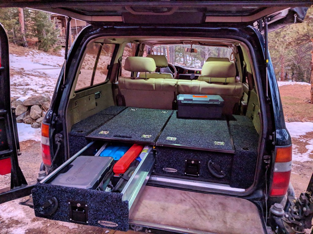 Dobinsons - Rear Dual Roller Drawer System for Toyota Land Cruiser 80 Series with Fridge Slide - RDKITLC80
