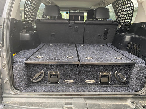 Dobinsons - Rear Dual Roller Drawer System for Lexus GX460 2010-2013 with Fridge Slide Without Rear A/c - RDKITGX460