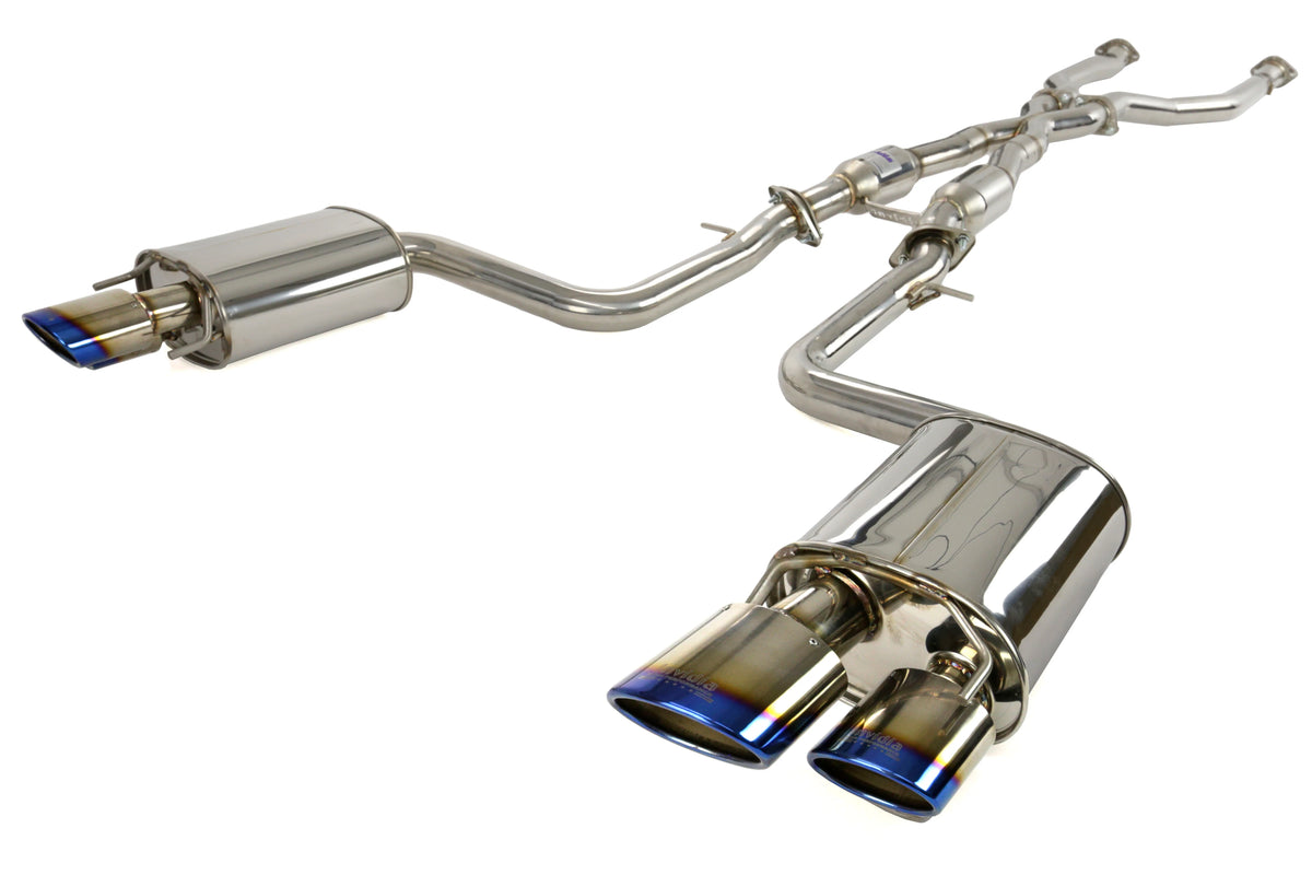Invidia 14+ Lexus RCF Q300H w/ Rolled Titanium Tips Cat-Back Exhaust - HS14LRF3TH