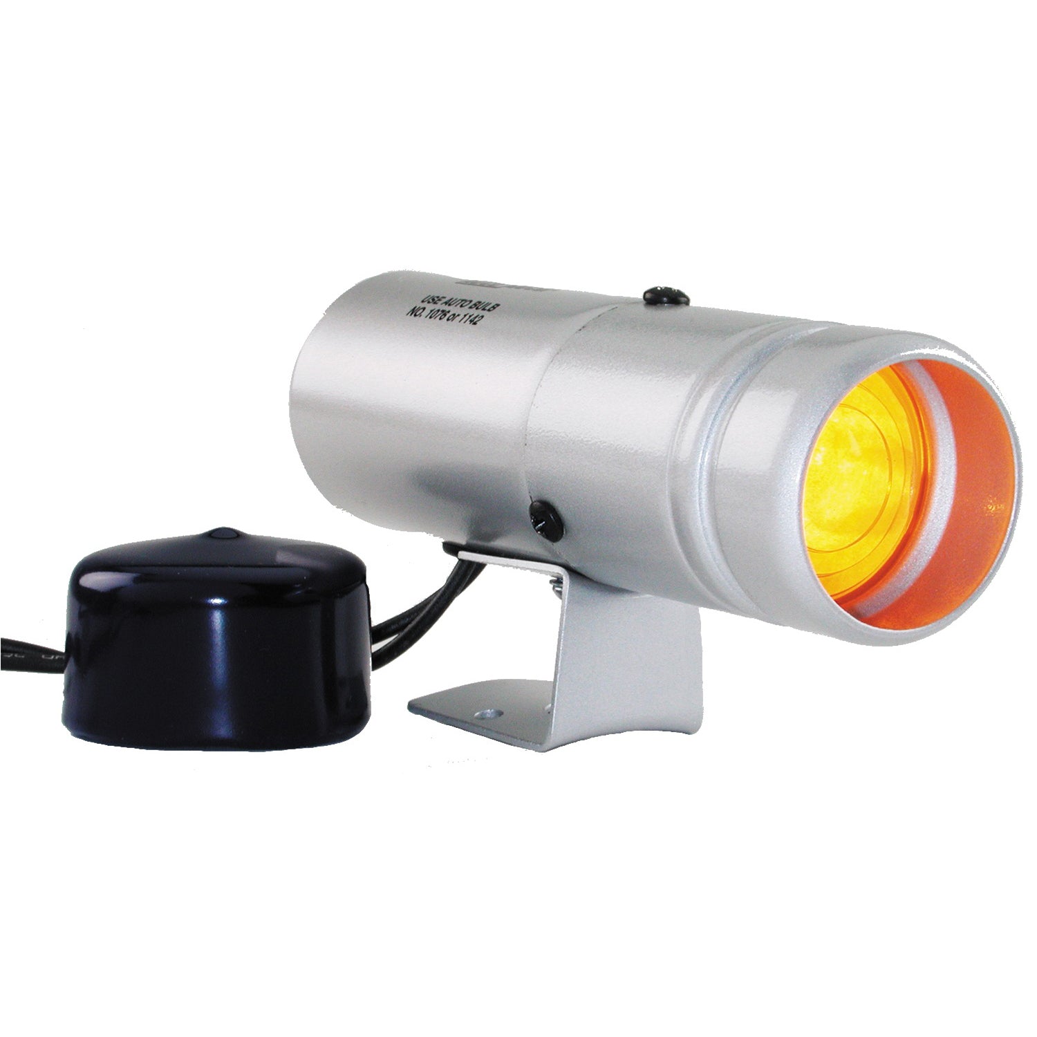 Autometer Amber LED Shift Light Silver - 5335
