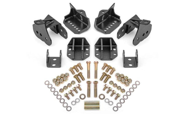 BMR 64-72 GM A-Body Rear Coilover Conversion Kit - Black Hammertone - CCK404H for 1964-1972 Buick Skylark