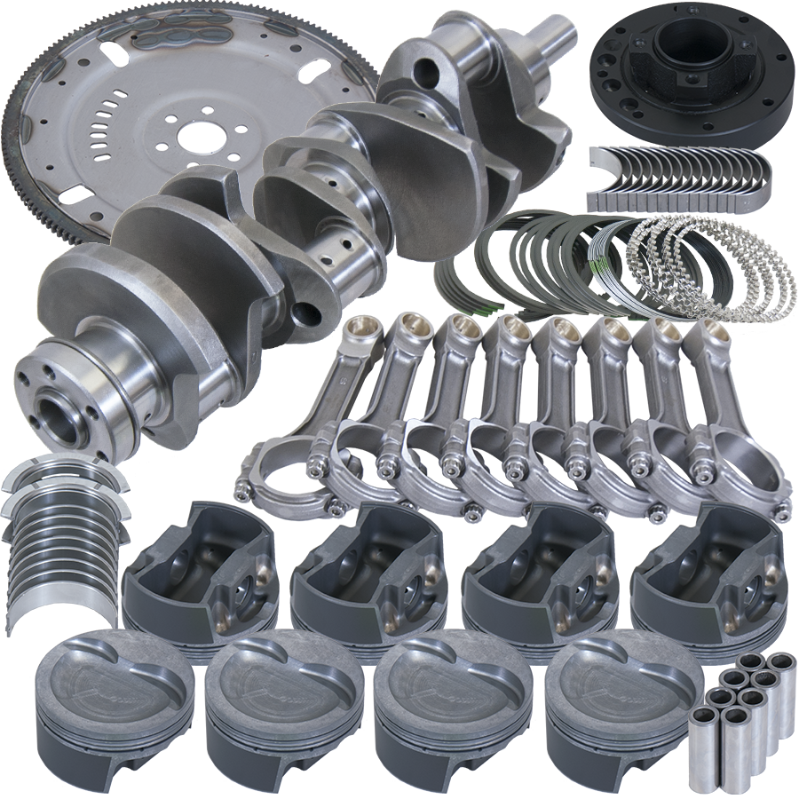 Eagle Ford 351W 4.000in Crank 6.250in I-Beam Rod -26cc 4.030in Piston 164 Tooth FP Balanced Assembly - B1612303064 - front view