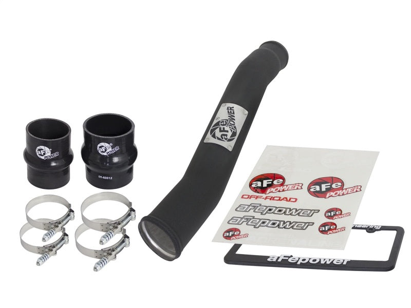 aFe BladeRunner 3in Intercooler Tube Hot Side w/ Couplings &amp; Clamps Kit 07.5-09 Dodge Diesel Trucks - 46-20038-B