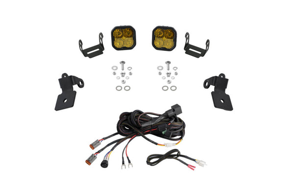 Diode Dynamics 20-Present Polaris RZR A-Pillar LED Pod Kit SS3 Pro - Yellow Combo - DD7638 for 2020-2023 Polaris RZR PRO XP P