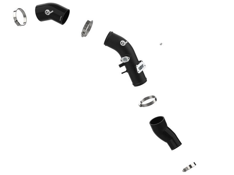 aFe 19-22 Hyundai Veloster N L4 2.0L (t) BladeRunner 2-3/4in Aluminum Cold Charge Pipe - Black - 46-20649-B