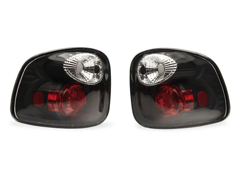 Raxiom 01-03 Ford F-150 Flareside Axial Series Euro Style Tail Lights- Black Housing- Clear Lens - T598101 - front view