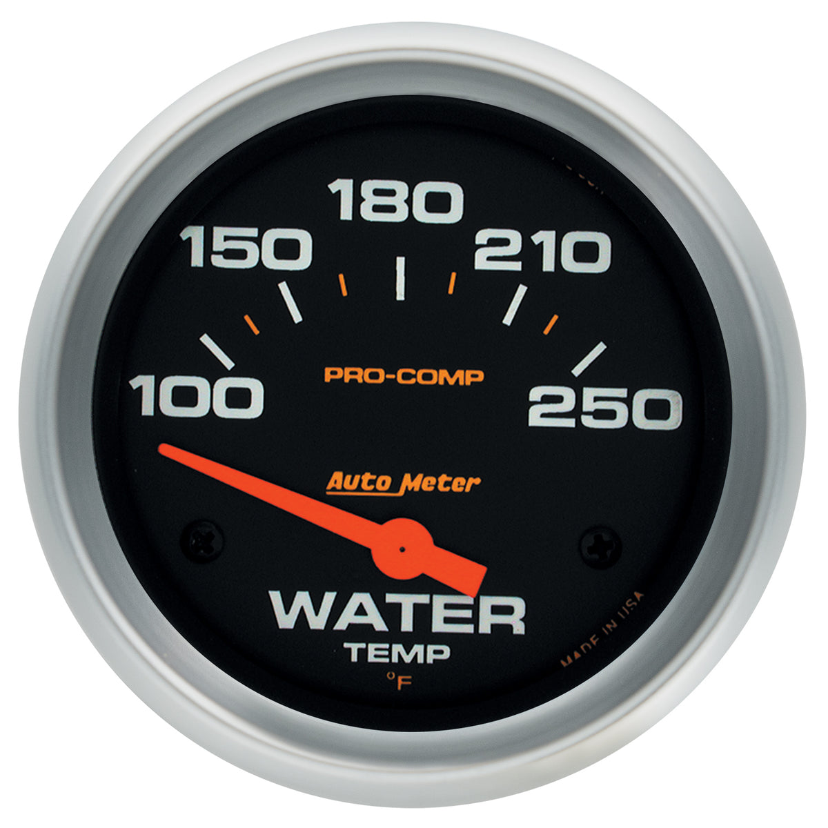 Autometer Pro-Comp 2 5/8in 100-250 Deg F Short Sweep Electric Water Temp Gauge - 5437