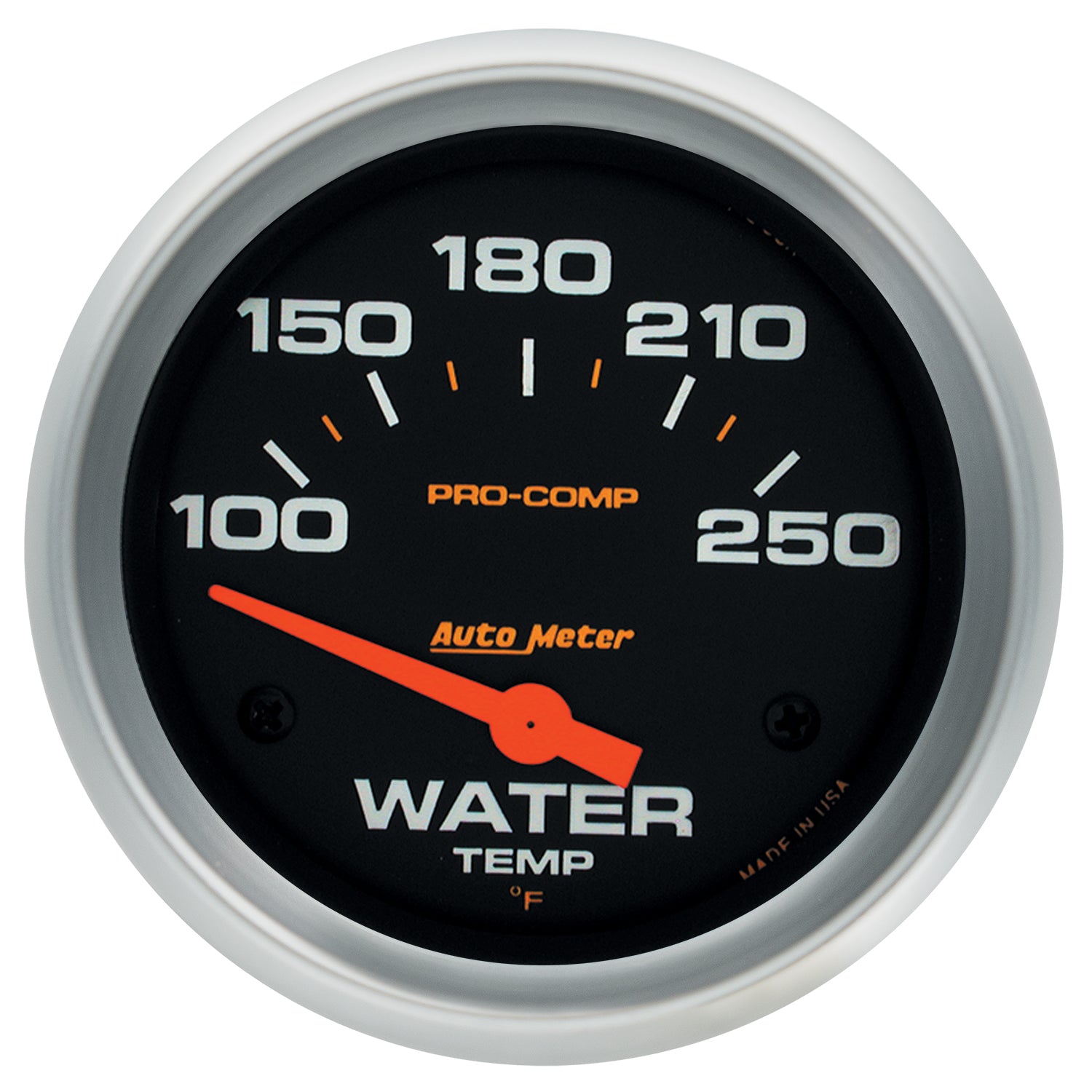 Autometer Pro-Comp 2 5/8in 100-250 Deg F Short Sweep Electric Water Temp Gauge - 5437