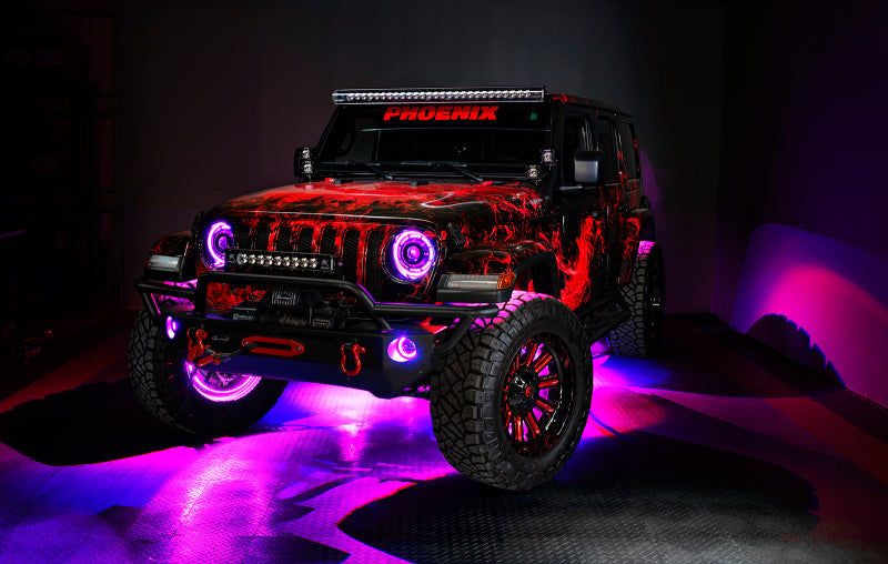 Oracle Jeep Wrangler JK/JL/JT High Performance W LED Fog Lights - ColorSHIFT - Dynamic SEE WARRANTY - 5846-332