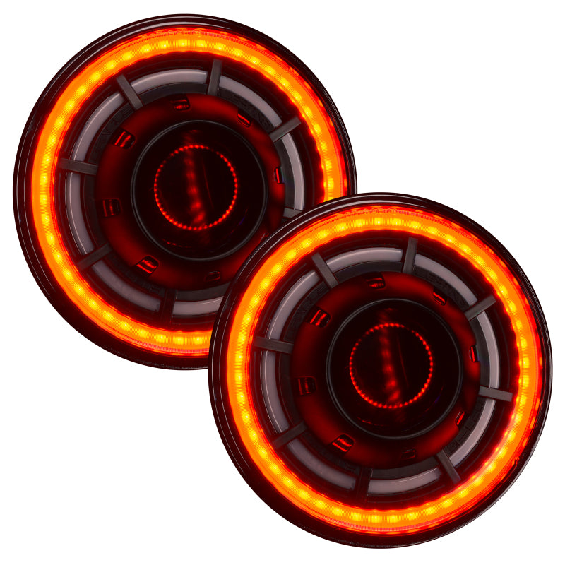 ORACLE Lighting 0718 Jeep Wrangler JK Oculus 7in ColorSHIFT BiLED Projector Headlights SEE WARRANTY - 5876-334