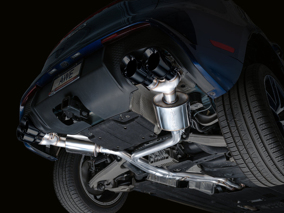 AWE Tuning 2022+ Porsche Macan 2.9TT Touring Edition Catback Exhaust w/ Diamond Black Tips - 3015-43952