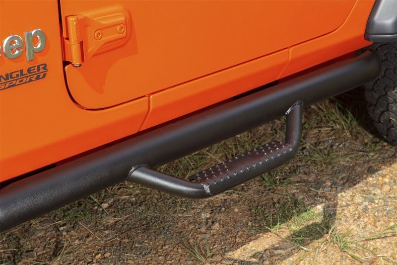 Rugged Ridge Spartan Nerf Bar Textured Black 18-20 Jeep Wrangler JL 2 Door - 11596.03