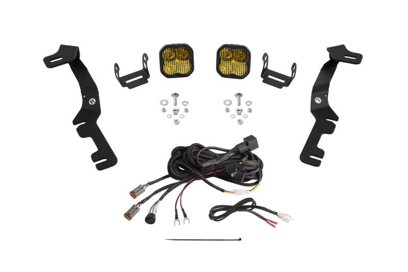 Diode Dynamics Stage Series Ditch Light Kit for 2019-Present Ram SS3 - Sport Yellow Combo - DD7600 for 2019-2024 Ram 1500 - f
