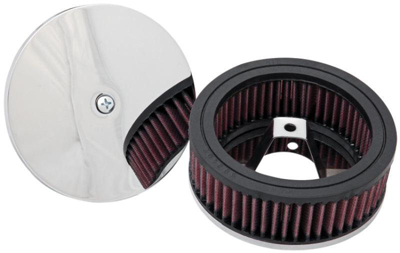 K&N 4in ID / 5.5in OD / 2in H Custom Assembly Filter designed to fit Harley-Davidson Motorcycle - RK-3201