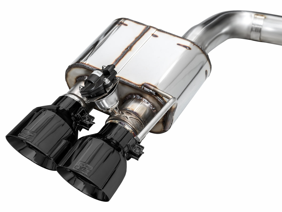 AWE 2024 Ford Mustang GT Fastback S650 RWD SwitchPath Catback Exhaust w/ Quad Diamond Black Tips - 3025-43650