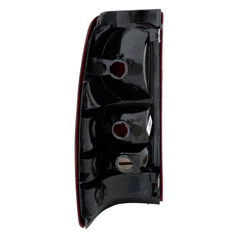 Raxiom 99-02 Chevrolet Silverado 1500 Fleetside Axial Series Tail Lights- Black- Midnight Red Lens - S112736 - close-up view