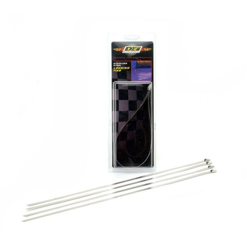 DEI Stainless Steel Locking Tie 14in - 5 per pack - 10202