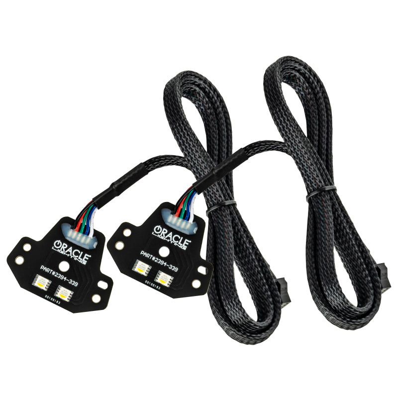 Oracle 15-21 Dodge Charger RGB+W DRL Headlight DRL Kit - ColorSHIFT w/ Simple Cntrl SEE WARRANTY - 1443-504