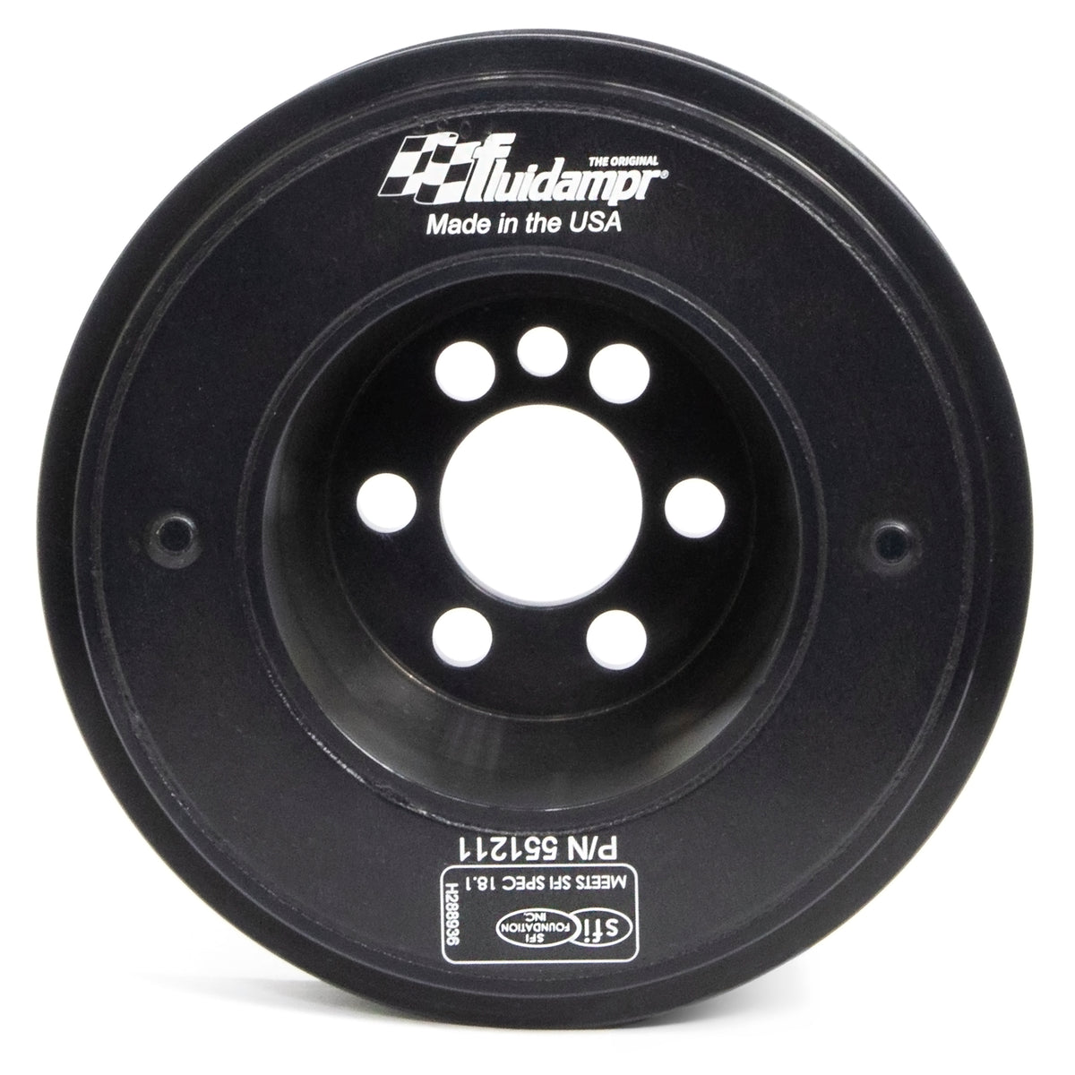 Fluidampr VW 06-08 2L FSI Motor (6 bolt hole mounting) Steel Internally Balanced Damper - 551211 for 2005-2009 Audi A4 - fron