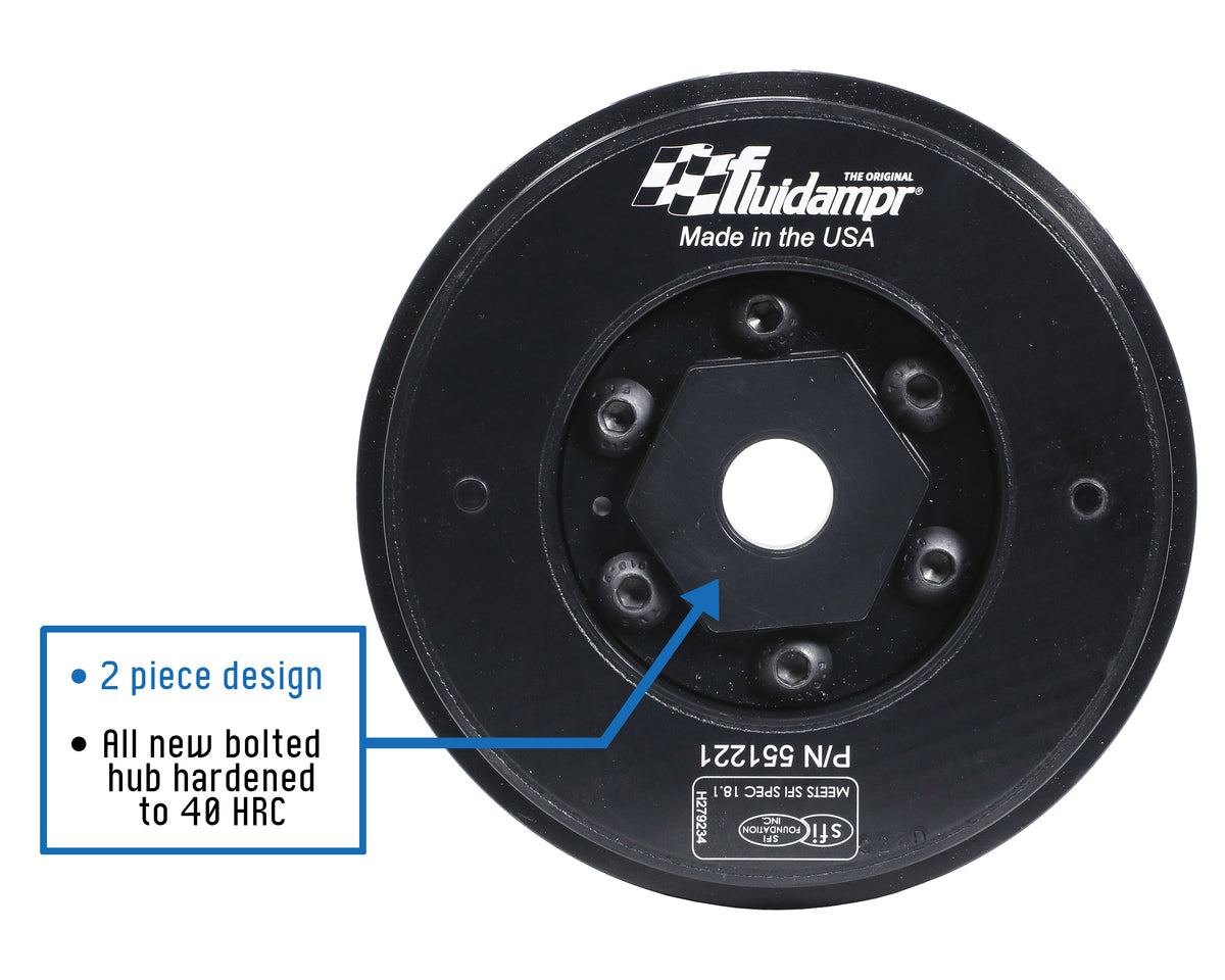 Fluidampr 91-08 VW Golf/05-12 Passat B6/B7 / 03-10 Audi TT Steel Internally Balanced Damper - 551221