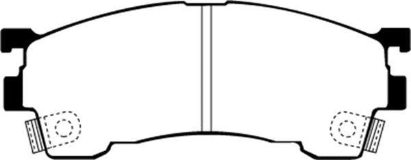EBC 93-97 Ford Probe 2.0 16v Greenstuff Front Brake Pads - DP2971 for 1993-1997 Ford Probe - front view