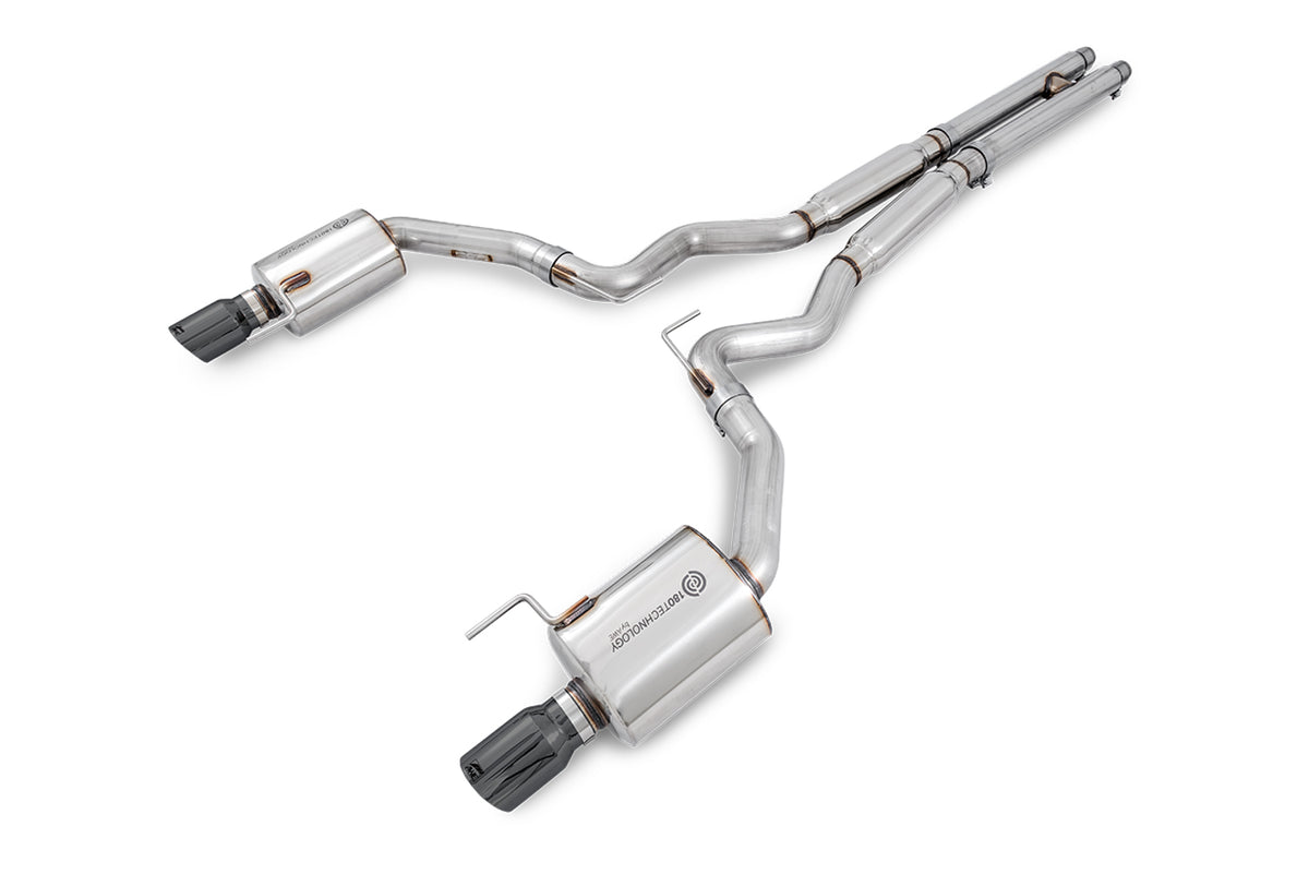 AWE Tuning S550 Mustang GT Cat-back Exhaust - Touring Edition (Diamond Black Tips) - 3015-33084