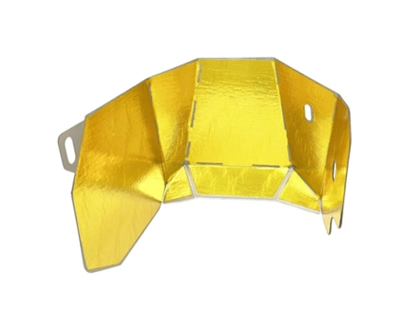 Torque Solution Subaru EJ Stock Location Turbo Heat Sheild w/ Reflective Gold Thermal Tape - TS-SU-697-SG for 2008-2021 Subar