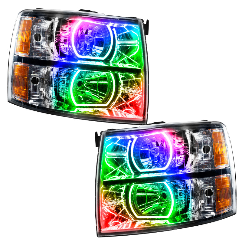Oracle 07-13 Chevrolet Silverado SMD HL - Square Style - ColorSHIFT w/ 2.0 Controller SEE WARRANTY - 8188-333