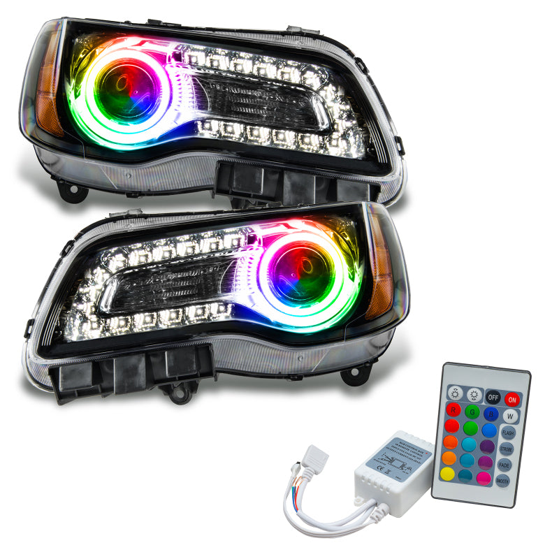 Oracle 11-14 Chrysler 300C SMD HL - Black - NON HID - ColorSHIFT w/ Simple Controller SEE WARRANTY - 7729-504