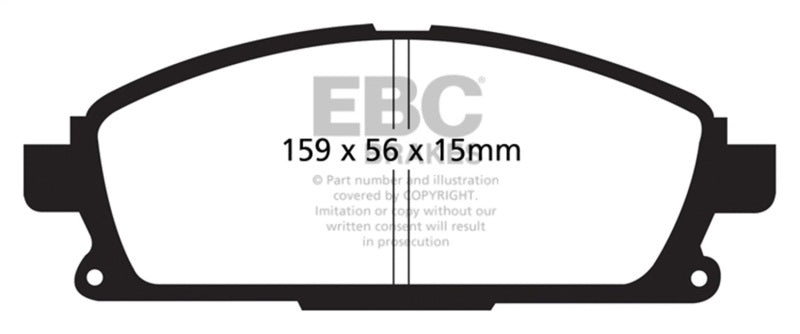 EBC 01 Infiniti Q45 4.1 Yellowstuff Front Brake Pads - DP41861R