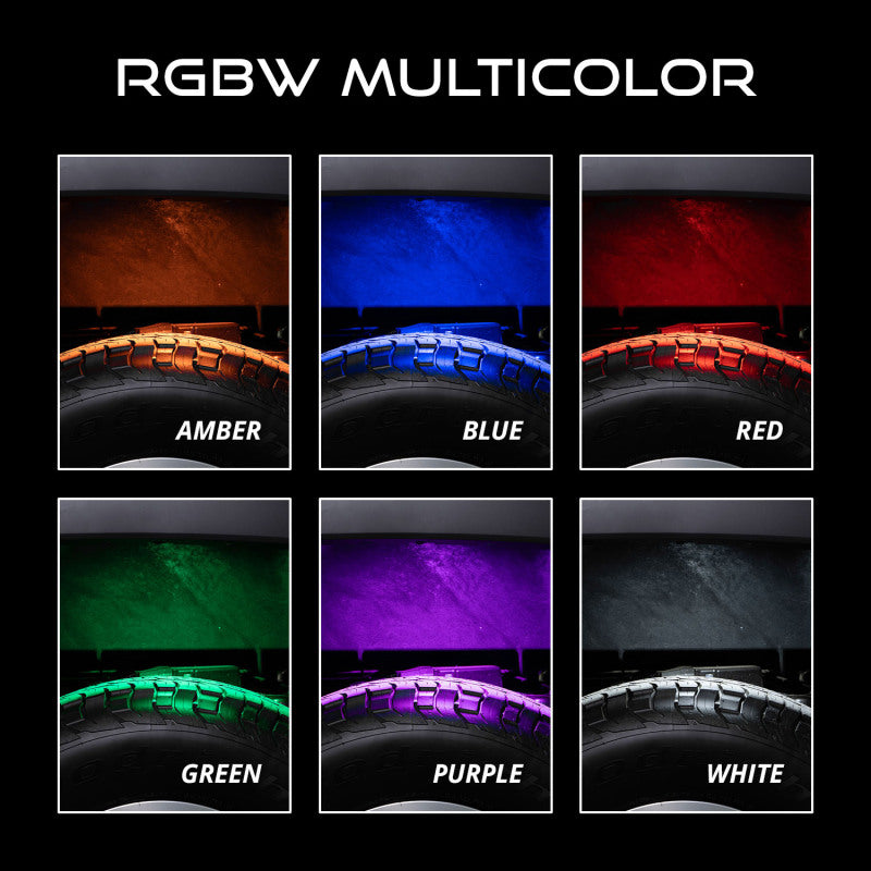 Diode Dynamics Stage Series SXS Rock Light Installer Kit RGBW M8 (4-pack) - DD7751
