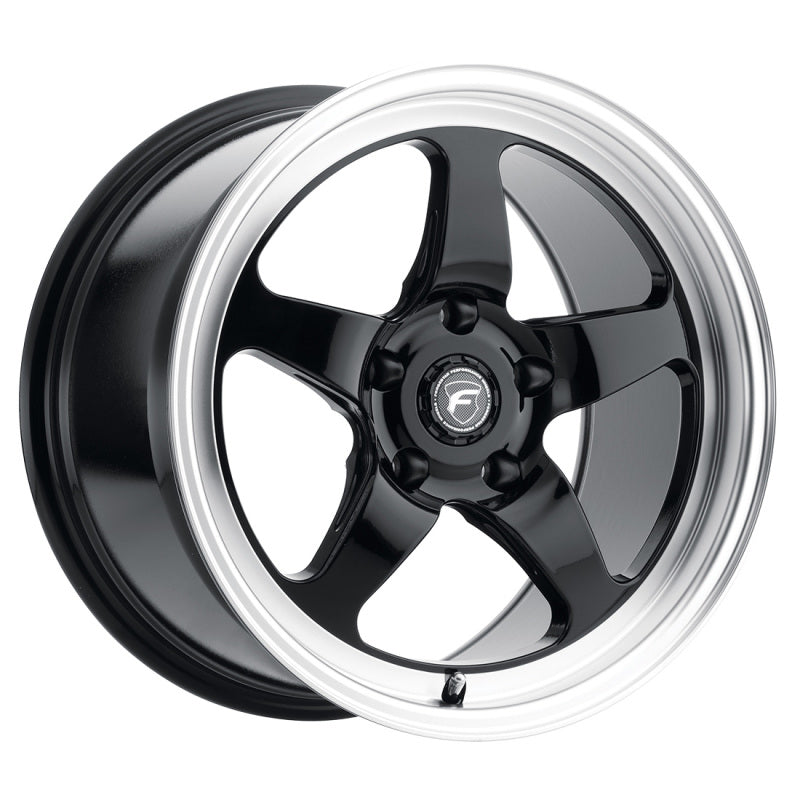 Forgestar D5 Drag 15x10 / 5x114.3 BP / ET50 / 7.5in BS Gloss Black Wheel - F091B0067P50