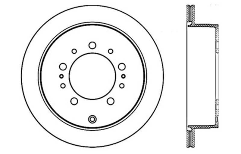 StopTech Drilled Sportstop Cryo Rotor - Right - 128.44157CR