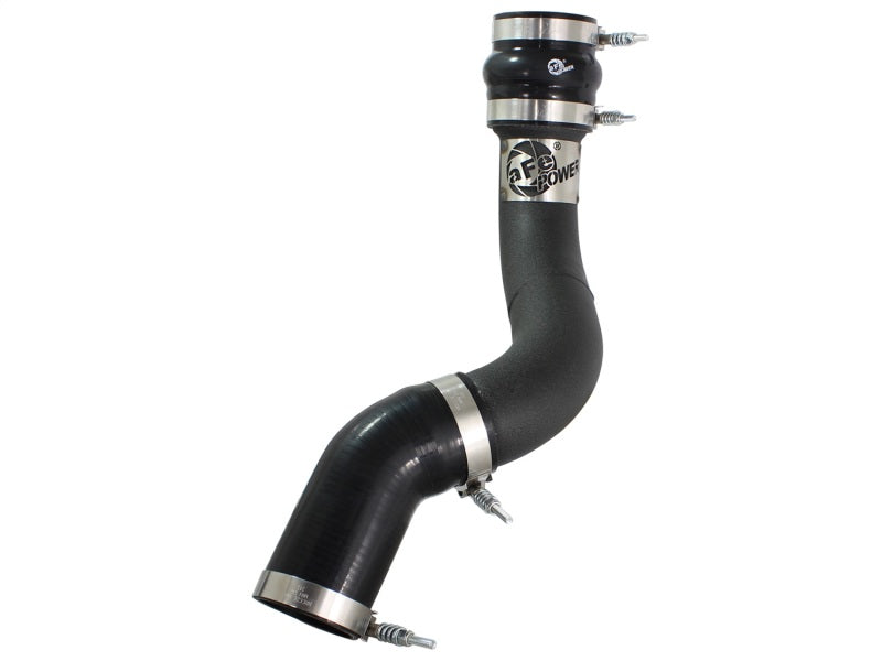 aFe BladeRunner 3in Black Intercooler Tube Cold Side w/ Couplings &amp; Clamps 13-14 Dodge RAM 6.7L (td) - 46-20139-B