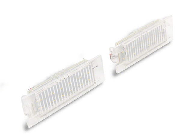 Raxiom 14-17 Chevrolet Camaro Axial Series LED License Plate Lamps - CC2927 for 2014-2017 Chevrolet Camaro - front view