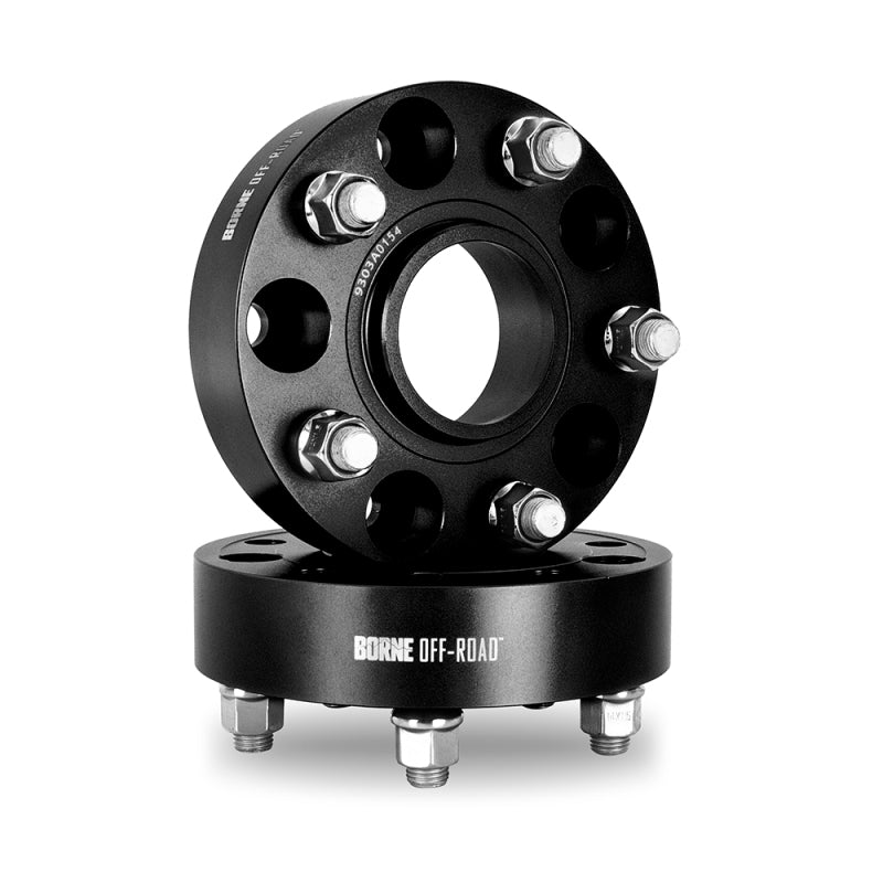 Borne Off-Road Wheel Spacers - 5x127 - 71.6 - 45mm - M14 - Black - BNWS-003-450BK