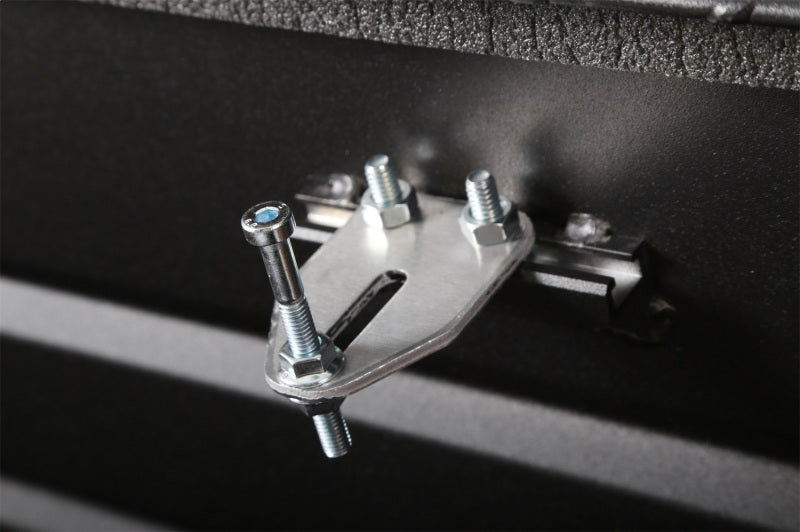 Deezee Universal Tool Box - Red Crossover - Single Lid Black BT Pull Handle (Low/Txt Blk) - DZ10170LTB