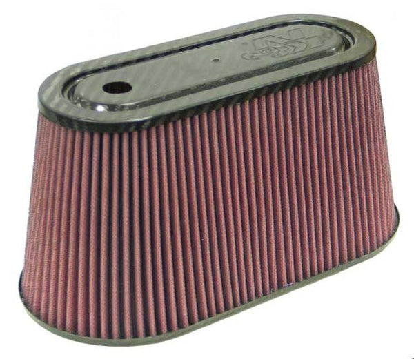 K&N Universal Air Filter with Carbon Fiber Top & Base-6in Base O/S W x 3.938in Top O/S W x 6in H - RP-5070 for 2001-2004 Chev