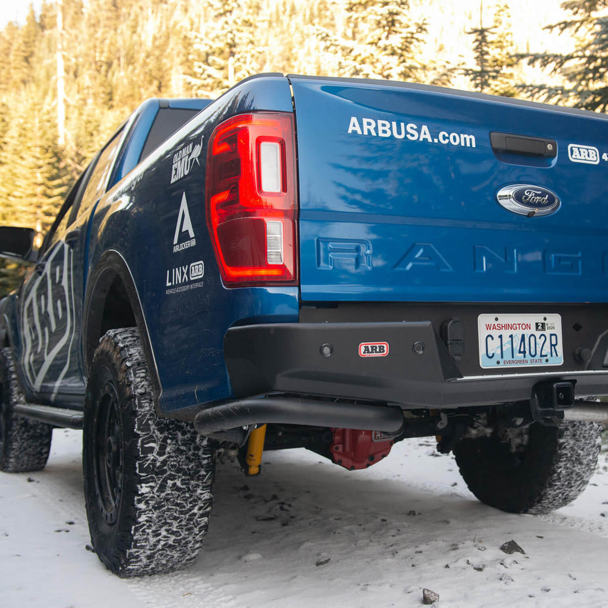 ARB Summit Rear Bumper 19-20 Ford Ranger Suite OE Towbar - 5640200 for 2019-2023 Ford Ranger - front view